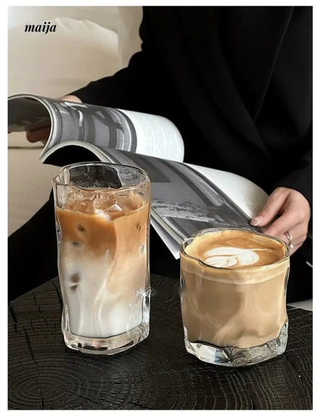 ANFAN Coffee Car Design Glass Wine Cup from OKADA YAKI