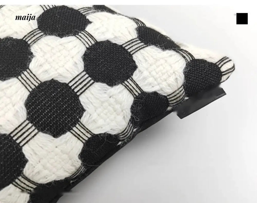 HOUSE OF YINN Luxury Polka Dot Wool Pillow Cushion from MOSE