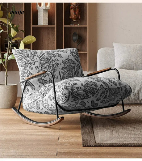 SMALL HIBISCUS Rocking Recliner Chair Retro from SMALL HIBISCUS