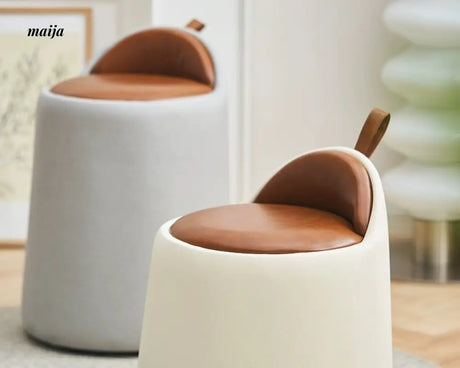 LOWERLEFT Leather Dressing Table Stool from HOBBYTREE