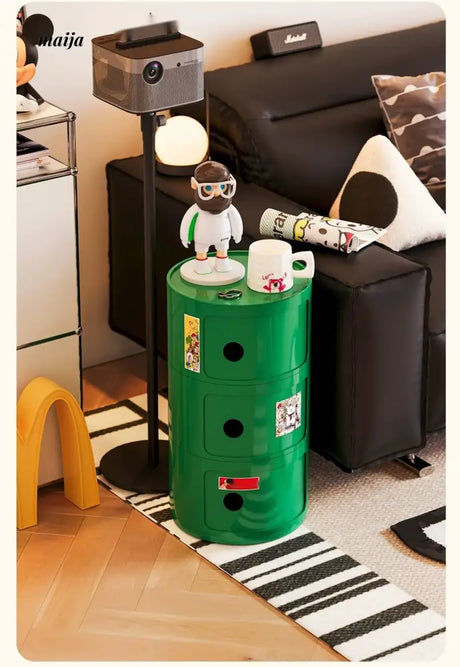 PUMPKIN BOX Round Minimalist Bedside Table from PUMPKIN BOX