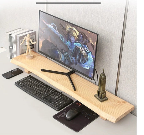 Walnut Natural Wood Monitor Stand from maija