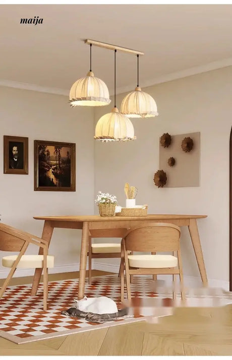 ZHONGSHAN Wabi-Sabi Linen Chandelier for Tea Room from ZHONGSHAN