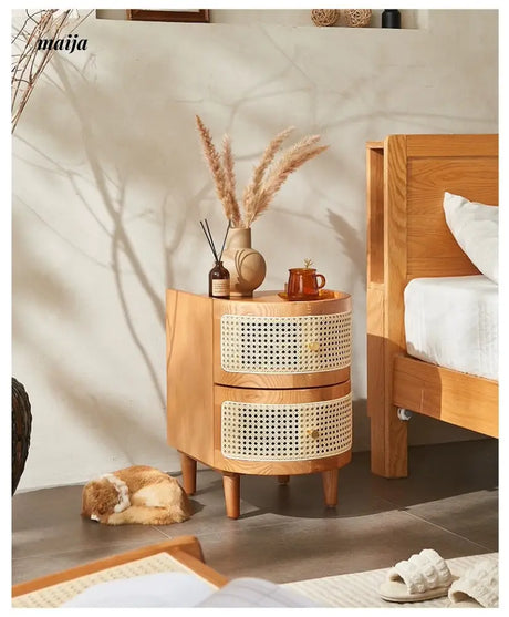 RATTAN CRAFTSMAN Bedside Rattan Cabinet from RATTAN CRAFTSMAN