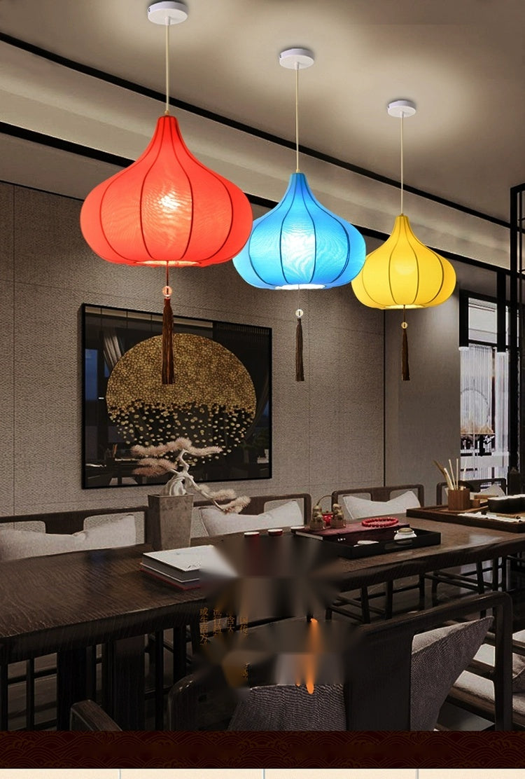 ZHONGSHAN Chinese Fabric Chandelier for Restaurants from ZHONGSHAN