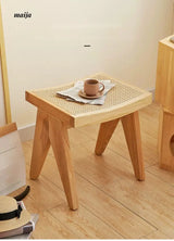 19 DREAM SPACE Japanese Entryway Shoe Stool from 19 DREAM SPACE