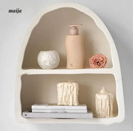 LIVINGPLUS Nordic White Arch Wall Cabinet from LIVINGPLUS