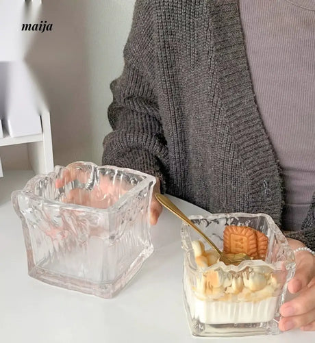BANKE Large Capacity Breakfast Glass Ice Cream Cup from BANKE