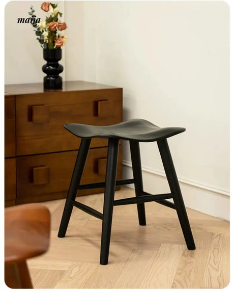 LAZYSPACE Oliver Cherry Wood Stool from LAZYSPACE