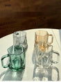 BANKE Diamond Hexagonal Transparent Coffee Glass Cup from BANKE