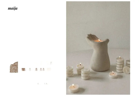 JELLYPAINT Hand Heart Warm Table Candle from JELLYPAINT