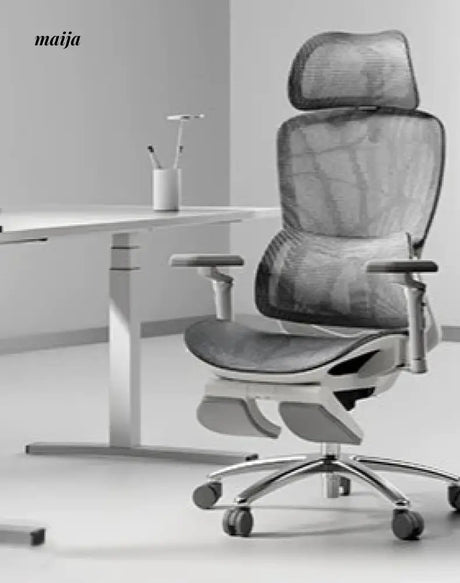 Black and White P53 Computer Chair from Hbada