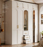 AIWO Romy Economical French Cream Wardrobe with Desk Integration from AIWO