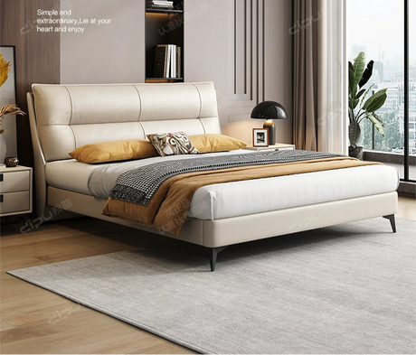 DIPU Cecilia Yellow Cowhide Bed from DIPU
