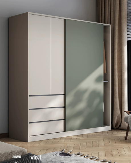 AIWO Ronan Modern Sliding Door Wardrobe with Ample Storage from AIWO
