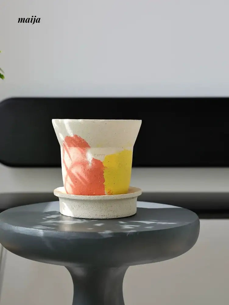 KERRY Handmade Abstract Colour Splash Flower Pot from maija