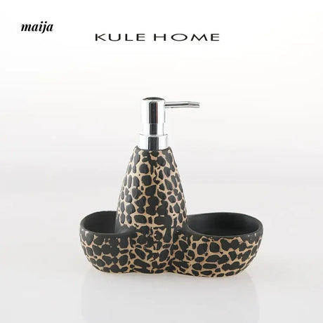 KULE HOME Ceramic Lotion Bottle with Sponge Attachment from KULE HOME