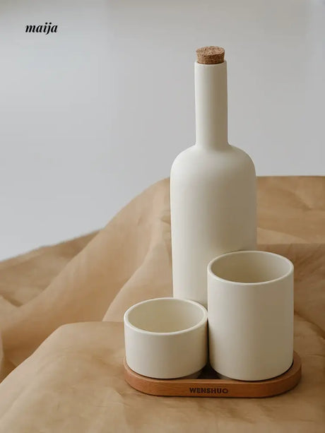 WENSHUO Cream Wine Dispenser Set from WENSHUO