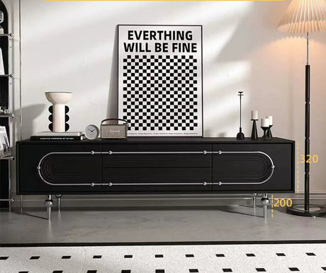 LINYUE Evander Retro Solid Wood Luxury TV Cabinet from LINYUE