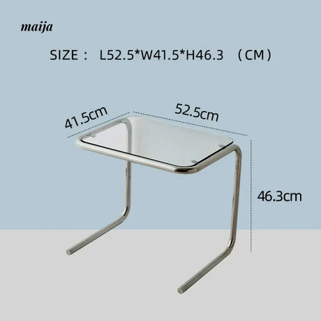 LOWERLEFT Acrylic Sofa Bedside Table from Lower Left