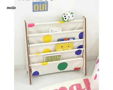 PAPAHUG Polka Dot Book Storage Shelf from PAPAHUG
