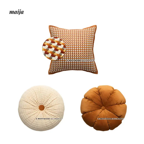 MISTYWOOD Retro Orange Pillow for Bed from MISTYWOOD