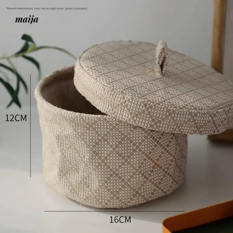 MUYE Woven Round Storage Box from MUYE