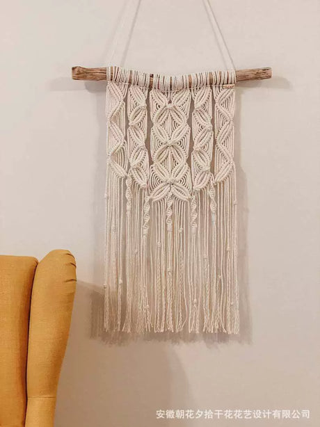 ZHANG MEIMEI Boho Woven Rose Tapestry from ZHANG MEIMEI