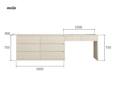 MEIHOUSE Universal Dressing Table Advanced Bedroom Storage System from MEIHOUSE