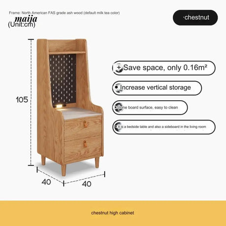 GUJI Solid Wood Tea Cabinet for Living Room from GUJI