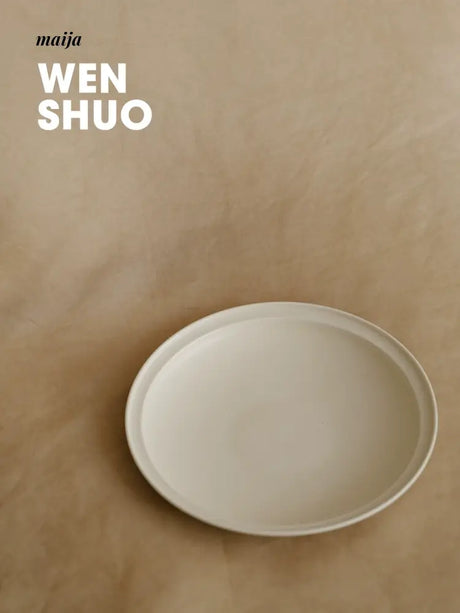 WENSHUO Cream Ceramic Salad Plate from WENSHUO