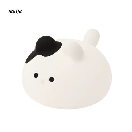 MUID Squeezy White Cat With Black Spot Night Lamp from MUID