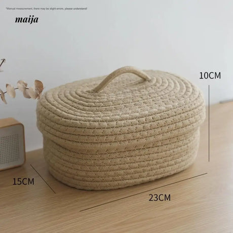MUYE Woven Storage Box with Cover from MUYE