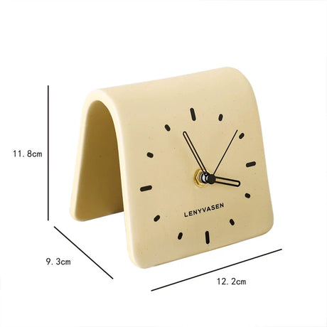 LENYVASEN Lila Quiet Ceramic Table Clock from LENYVASEN