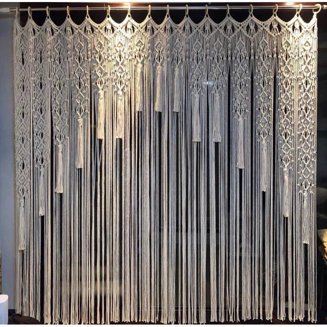 ZHANG MEIMEI Boho Handmade Curtain Tapestry from ZHANG MEIMEI