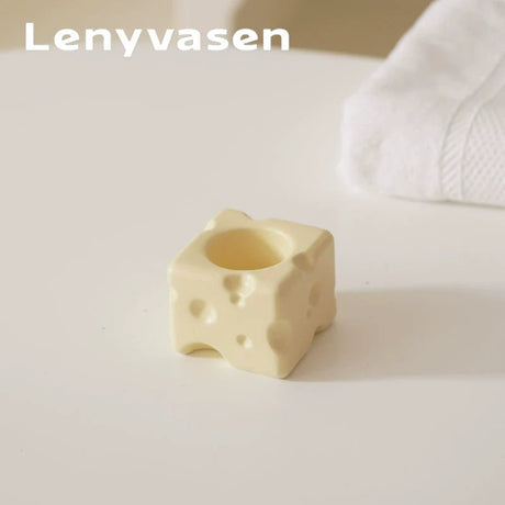 LENYVASEN Remy Cheese Ceramic Toothbrush Rack from LENYVASEN