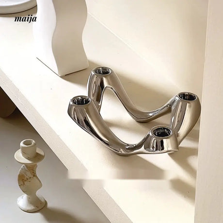 CLICK Wavy Ceramic Jewelry Scandinavian Cream Decor from CLICK
