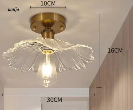 GVG Lotus Leaf Crystal Ceiling Light from GVG