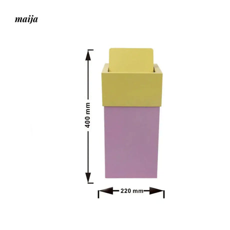 MUSN Cream Wind Trash Bin from MUSN