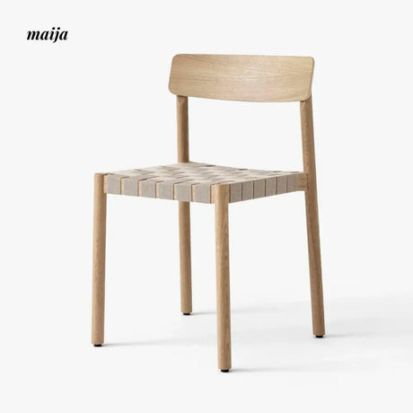 MIKA Wabi-Sabi Solid Wood Rope Chair from MIKA