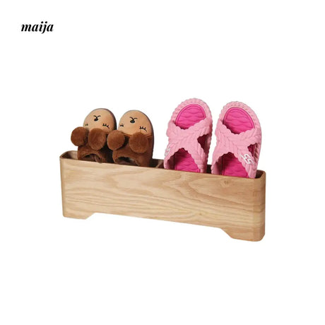 MUSN Two-Layer Wooden Slippers Cabinet from MUSN