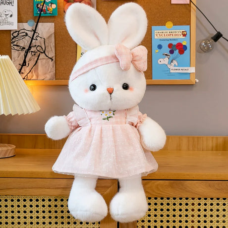 WANBAOLE Lucy Skirted Bow Rabbit Plush Doll from WANBAOLE