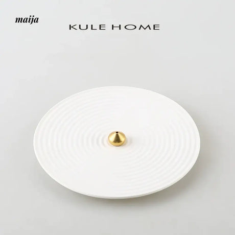 KULE HOME Japanese Ceramic Incense Burner and Fragrance Dish from KULE HOME