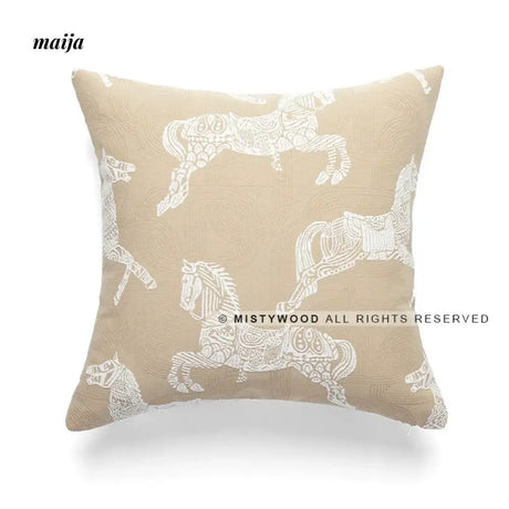 MISTYWOOD Modern Fox Pillow with Raccoon Design from MISTYWOOD