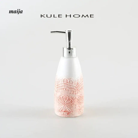 KULE HOME Ceramic Lotion and Shampoo Bottle from KULE HOME