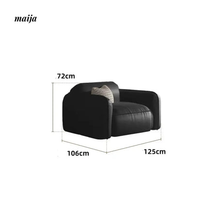 DOSMARS Hugo Retro Leather Sofa from DOSMARS
