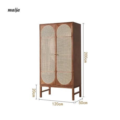 RATTAN CRAFTSMAN Retro Bedroom Wardrobe from RATTAN CRAFTSMAN