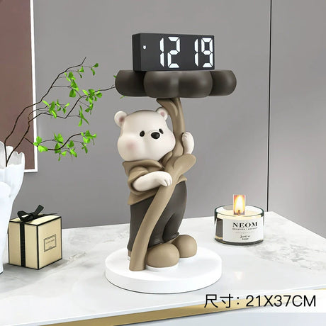 YUNCAN Bella Cream Bear Clock from YUNCAN