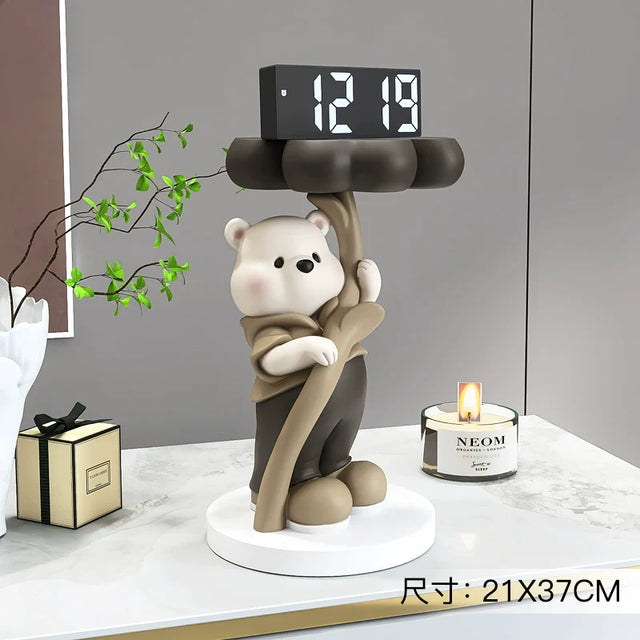 YUNCAN Bella Cream Bear Clock from YUNCAN