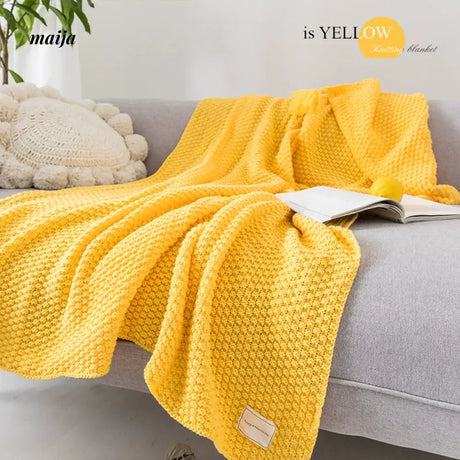 MAN YUE HOME Scandinavian Knitted Sofa with Duvet for Sleep from MAN YUE HOME